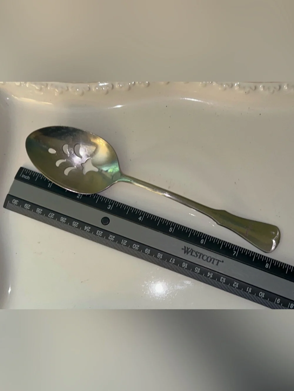 Patrick Henry pattern by Oneida Silver Slotted Serving Spoon